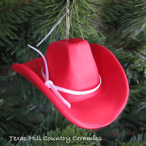 cowboy hat small western riding style christmas ornament cowboy hat small western riding style christmas ornament