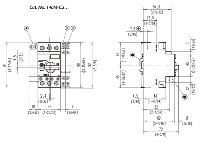 140m c2e c20 motor starter protector by allen bradley that Square D Contactor Wiring Diagram 140MC2E 02