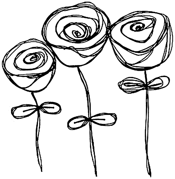 rose doodle