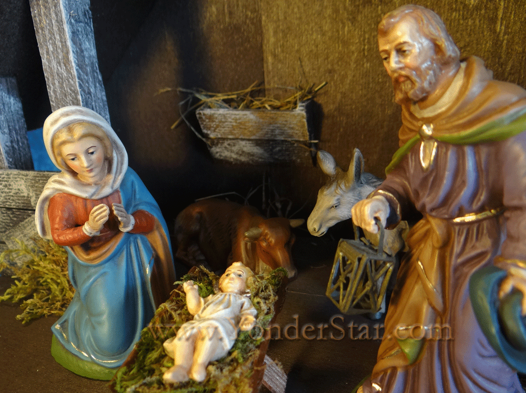 Marolin German Nativity Scene Starter Set Yonder Star Christmas Shop LLC