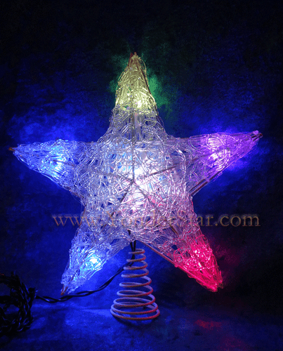 11" LED Multi-Colored Star Tree Topper
