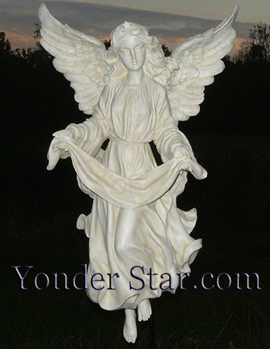 Gloria Angel for 27" White Outdoor Nativity Scene