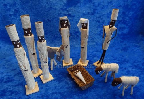 Corn Husk Nativity Set - Fair Trade From Kenya