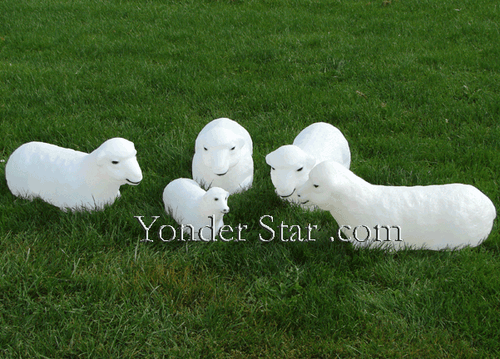 Life Size Outdoor Nativity Flock of Sheep