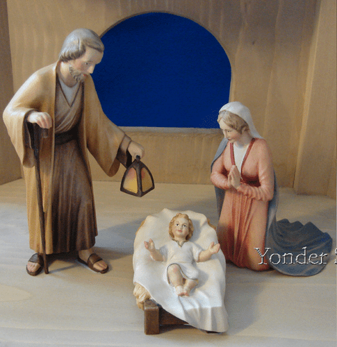 Holy Family Mary Kneeling LEPI Venetian Nativity