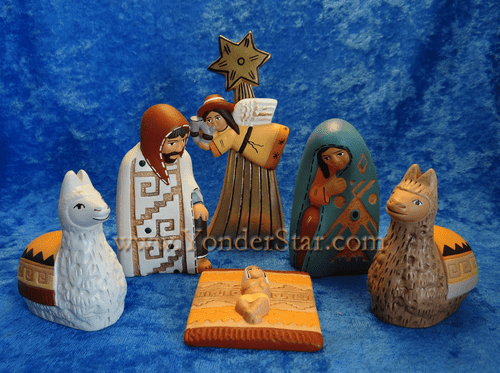 Traditional Peruvian Ceramic Nativity Fair Trade : Pre-Order