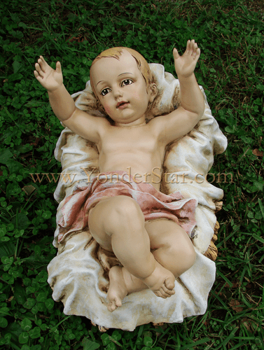 Baby Jesus in Manger - 39 inch Scale Outdoor Nativity