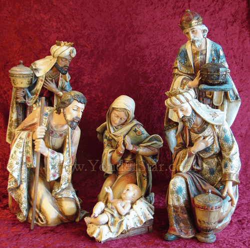 19.5" Jospeh's Studio Nativity Scene 6 Pcs Indoor / Outdoor Nativity