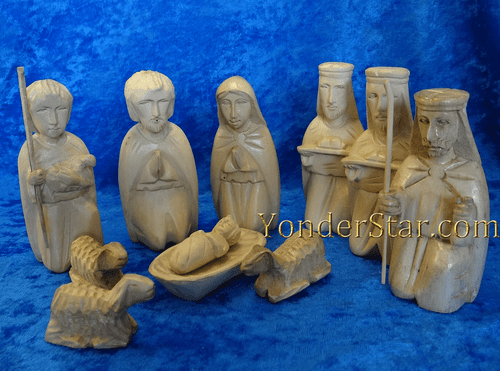 Acacia Wood Nativity Set Fair Trade Philippines