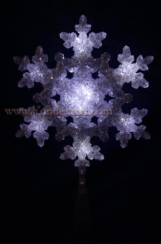 10.5" Snowflake Star Tree Topper LED Lights