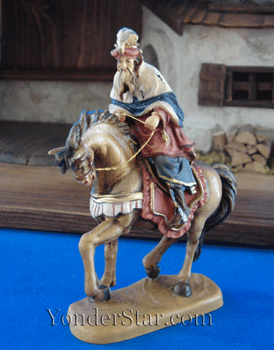 Melchior - Wiseman on Horse LEPI Reindl Nativity