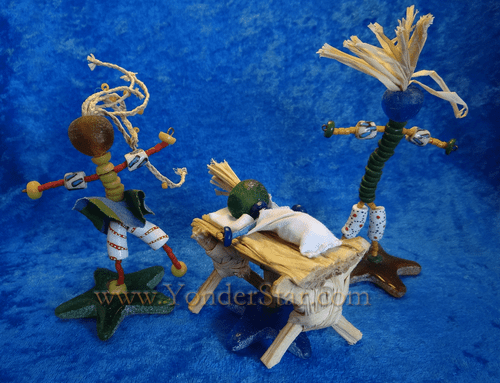 African Glass Bead Nativity Fair Trade Ghana