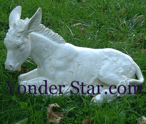 White Outdoor Nativity Donkey for 27" Josephs Studio Nativity Set