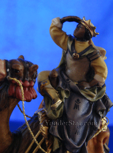 Caspar on Camel LEPI Reindl Nativity Wiseman