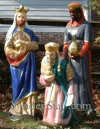 Outdoor Nativity Set Three Kings Full Color